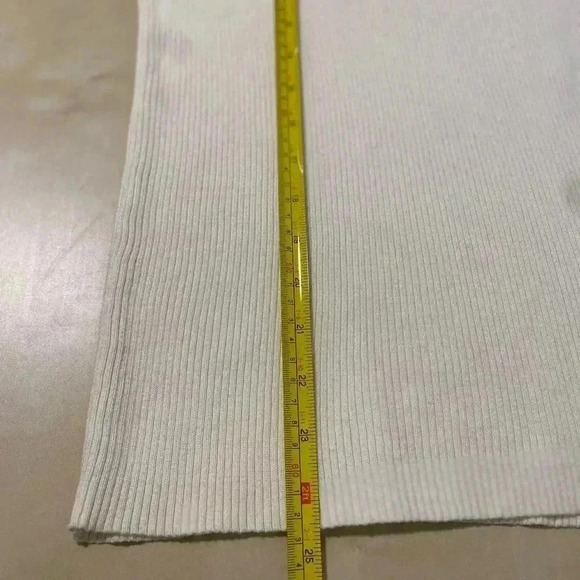 Eileen Fisher Minimalist Turtleneck 3/4 Sleeve Comfort Preppy Cream Size Large L - Picture 6 of 7